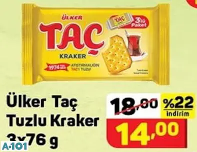 ÜLKER TAÇ TUZLU KRAKER
